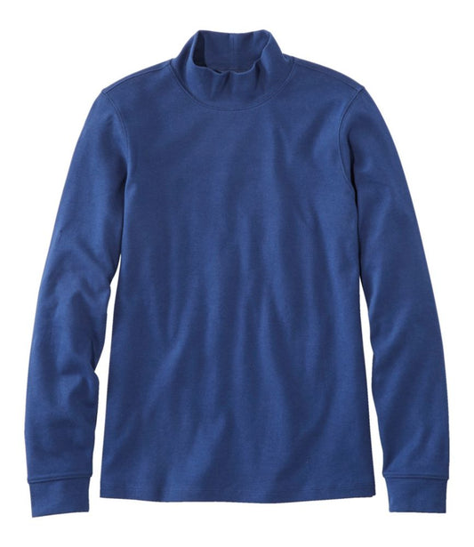 Women's L.L.Bean Interlock Mock-Turtleneck, Long-Sleeve - US 1975