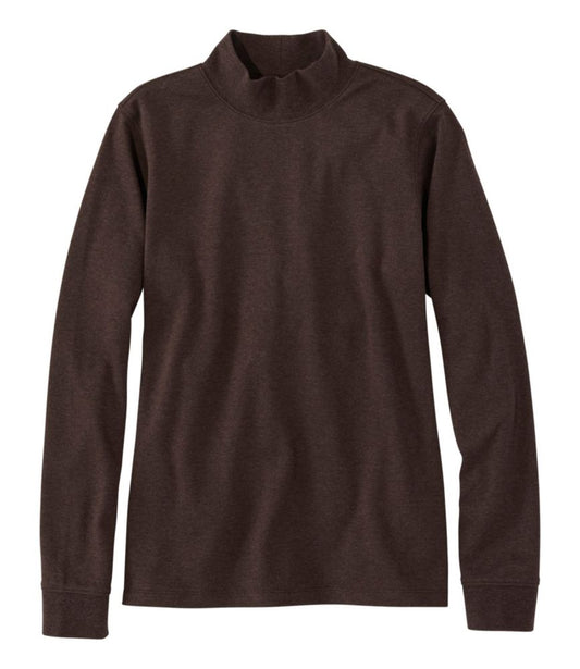 Women's L.L.Bean Interlock Mock-Turtleneck, Long-Sleeve - US 5715