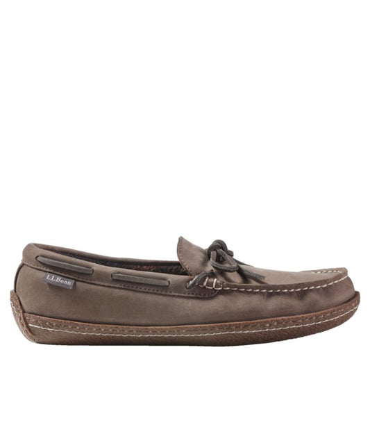 Men's Handsewn Slippers, Flannel-Lined - US 2557