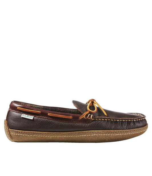 Men's Handsewn Slippers, Flannel-Lined - US 8769