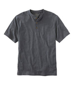 Men's Carefree Unshrinkable Tee, Traditional Fit, Henley - US 0294