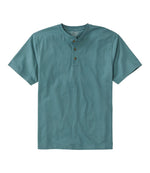 Men's Carefree Unshrinkable Tee, Traditional Fit, Henley - US 4752