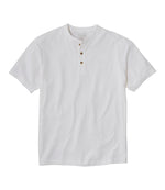 Men's Carefree Unshrinkable Tee, Traditional Fit, Henley - US 5747