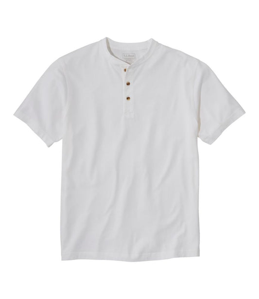 Men's Carefree Unshrinkable Tee, Traditional Fit, Henley - US 5747