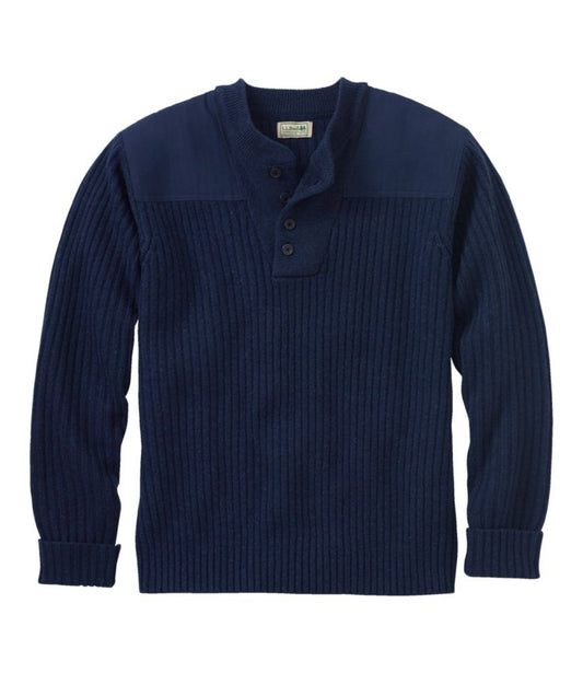 Men's Commando Sweater, Henley - US 2191