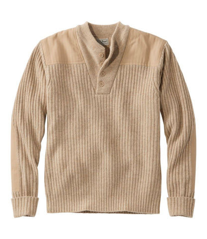 Men's Commando Sweater, Henley - US 6817