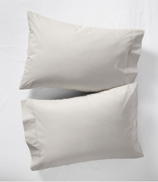 280-Thread-Count Pima Cotton Percale Pillowcases, Set of Two - US 8294