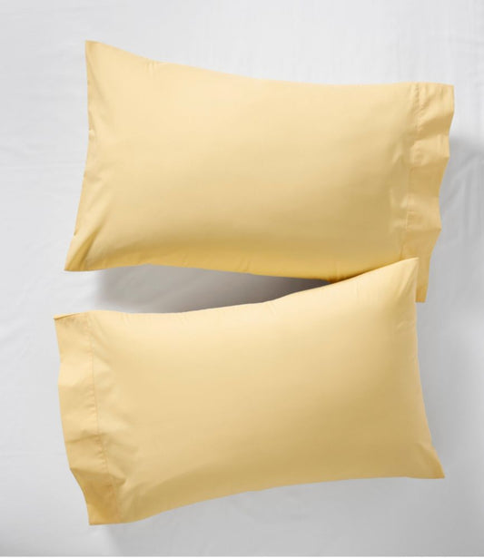 280-Thread-Count Pima Cotton Percale Pillowcases, Set of Two - US 3158