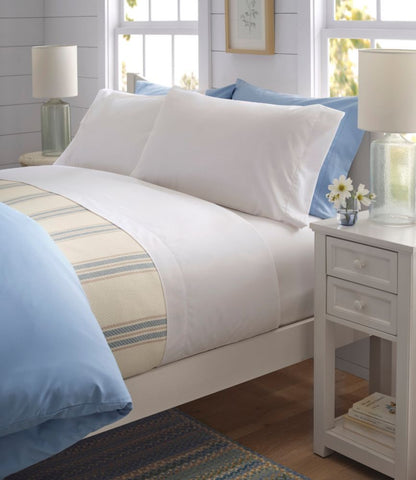 280-Thread-Count Pima Cotton Percale Pillowcases, Set of Two - US 2502