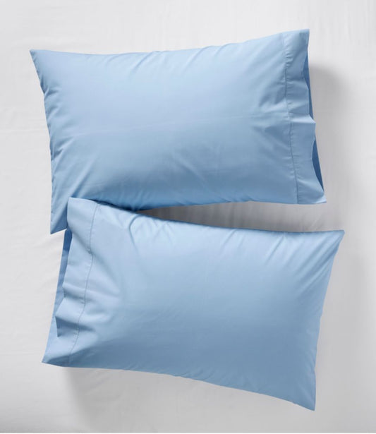 280-Thread-Count Pima Cotton Percale Pillowcases, Set of Two - US 2089