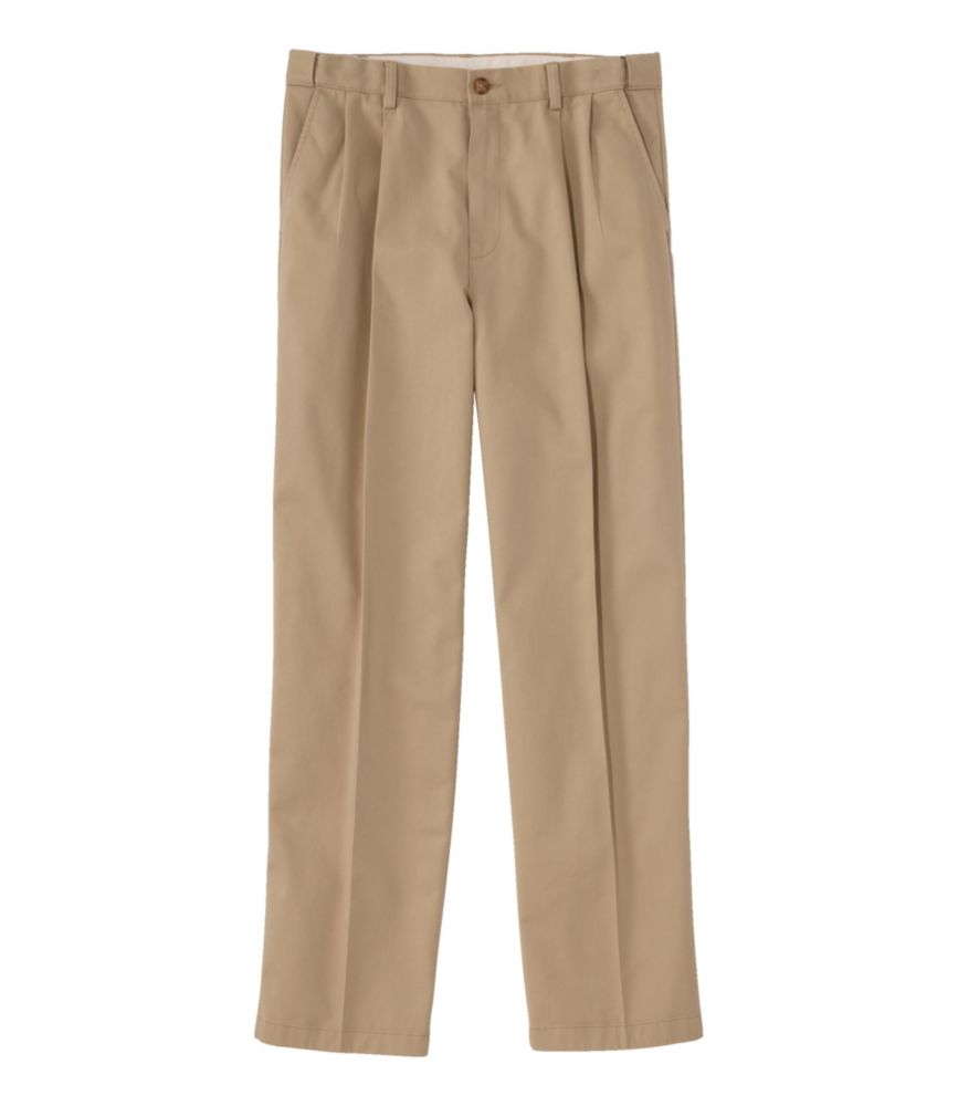 Men's Wrinkle-Free Double L® Chinos, Natural Fit, Hidden Comfort, Pleated - US 0490