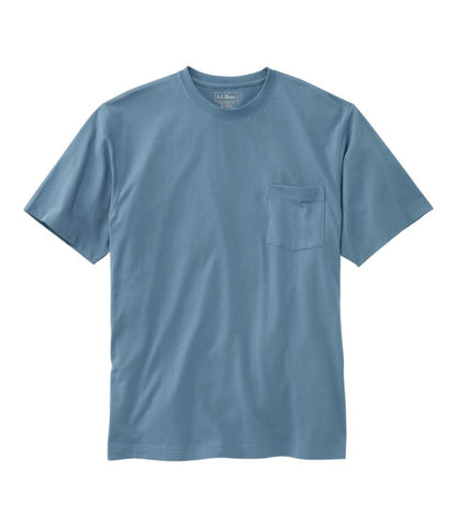 Men's Carefree Unshrinkable Tee with Pocket, Traditional Fit - US 2075