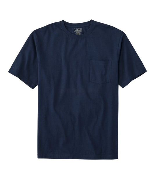 Men's Carefree Unshrinkable Tee with Pocket, Traditional Fit - US 8177