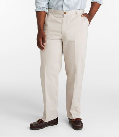 Men's Wrinkle-Free Double L® Chinos, Natural Fit, Hidden Comfort, Plain Front - US 4719