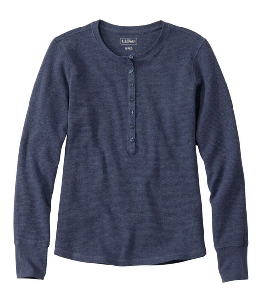 Women's Waffle-Knit Henley - US 3538