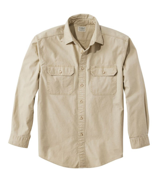 Men's Sunwashed Canvas Shirt, Traditional Fit - US 3493