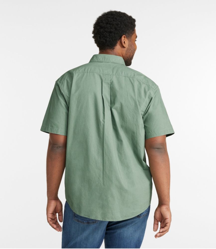 Men's Sunwashed Canvas Shirt, Traditional Fit Short-Sleeve - US 4096