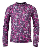 Kids' Wicked Warm Midweight Long Underwear, Top Print - US 7743