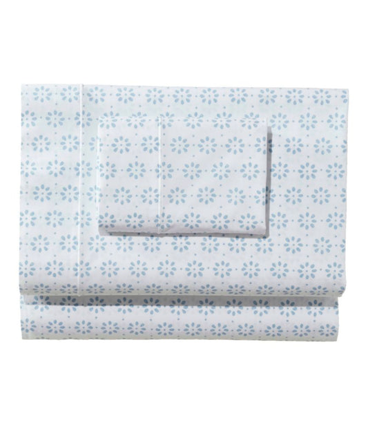Sunwashed Percale Sheet Collection, Print - US 7175