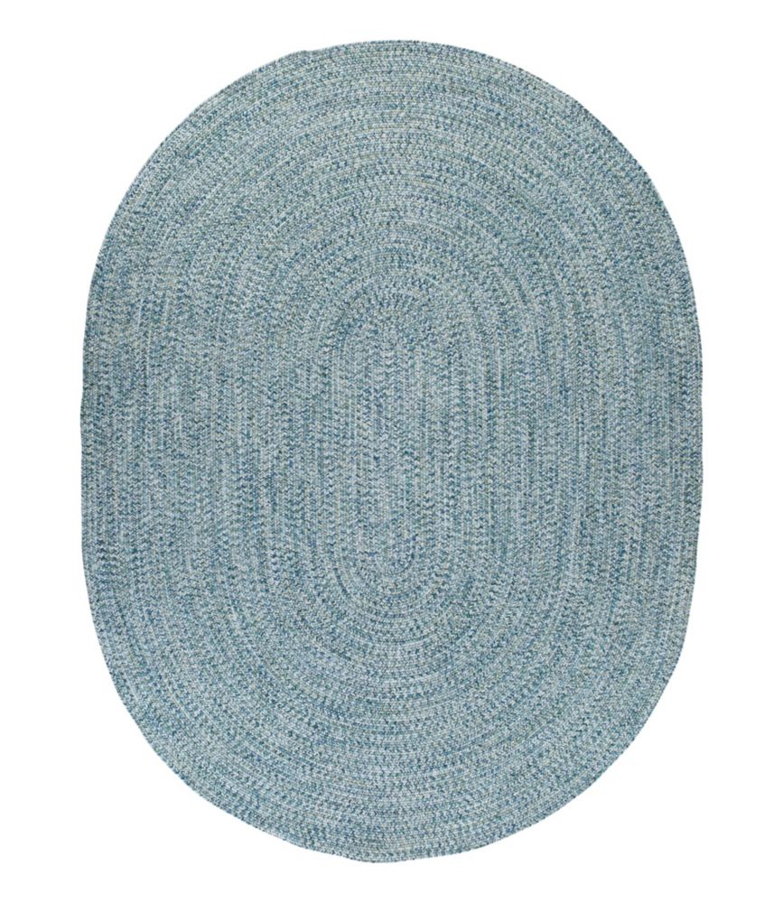 All-Weather Braided Rug, Concentric Pattern Oval - US 8411