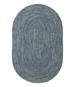 All-Weather Braided Rug, Concentric Pattern Oval - US 3612