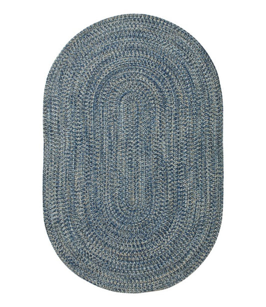 All-Weather Braided Rug, Concentric Pattern Oval - US 3612
