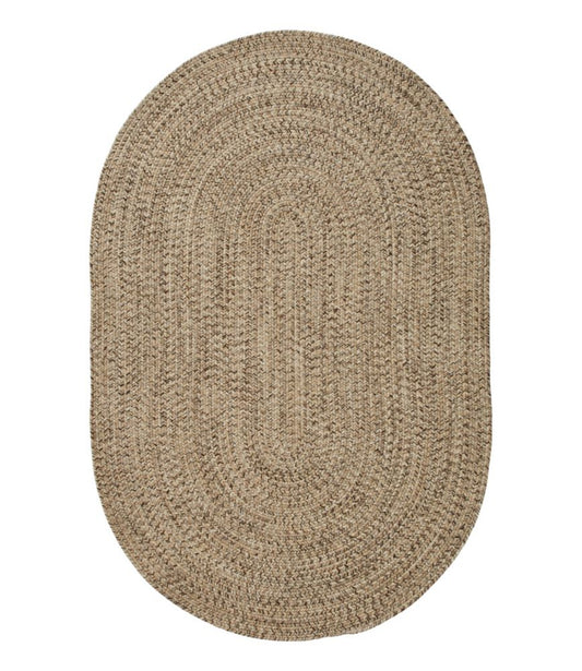 All-Weather Braided Rug, Concentric Pattern Oval - US 6084