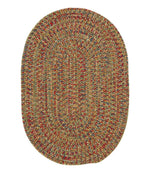 All-Weather Braided Rug, Concentric Pattern Oval - US 3554