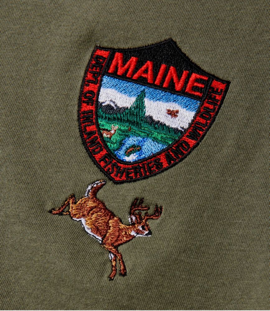 Men's Maine Inland Fisheries and Wildlife Tee, White-Tailed Deer - US 3793