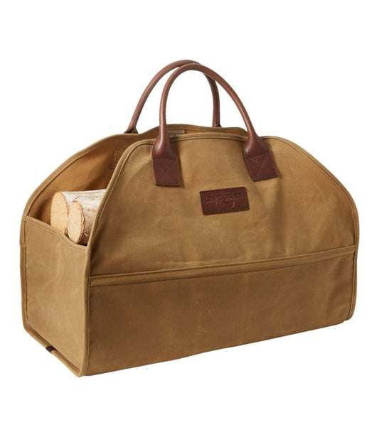 Waxed-Canvas Log Carrier - US 8704