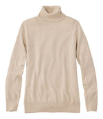 Women's Cotton/Cashmere Sweater, Turtleneck - US 8527
