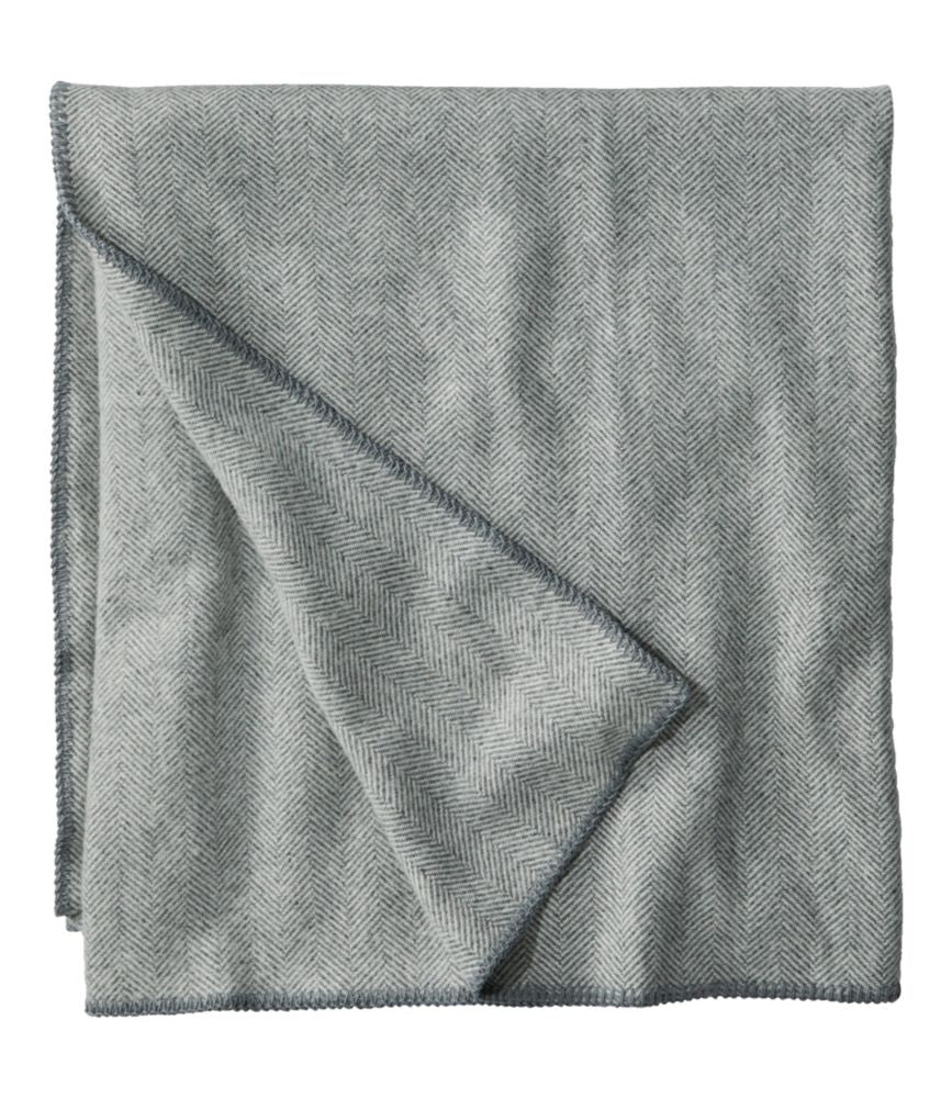 Washable Wool Blanket, Herringbone - US 1855