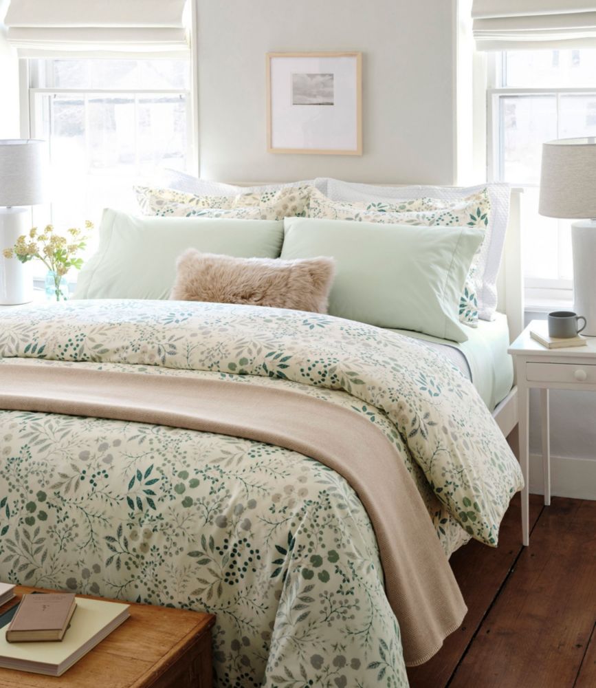 280-Thread-Count Pima Cotton Percale Comforter Cover Collection, Print - US 3847