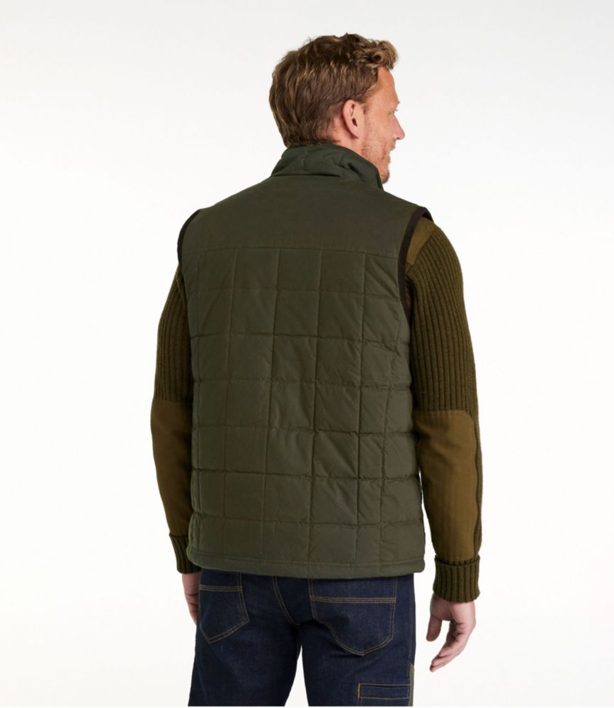 Men's L.L.Bean Upcountry Waxed Cotton Down Vest - US 6029