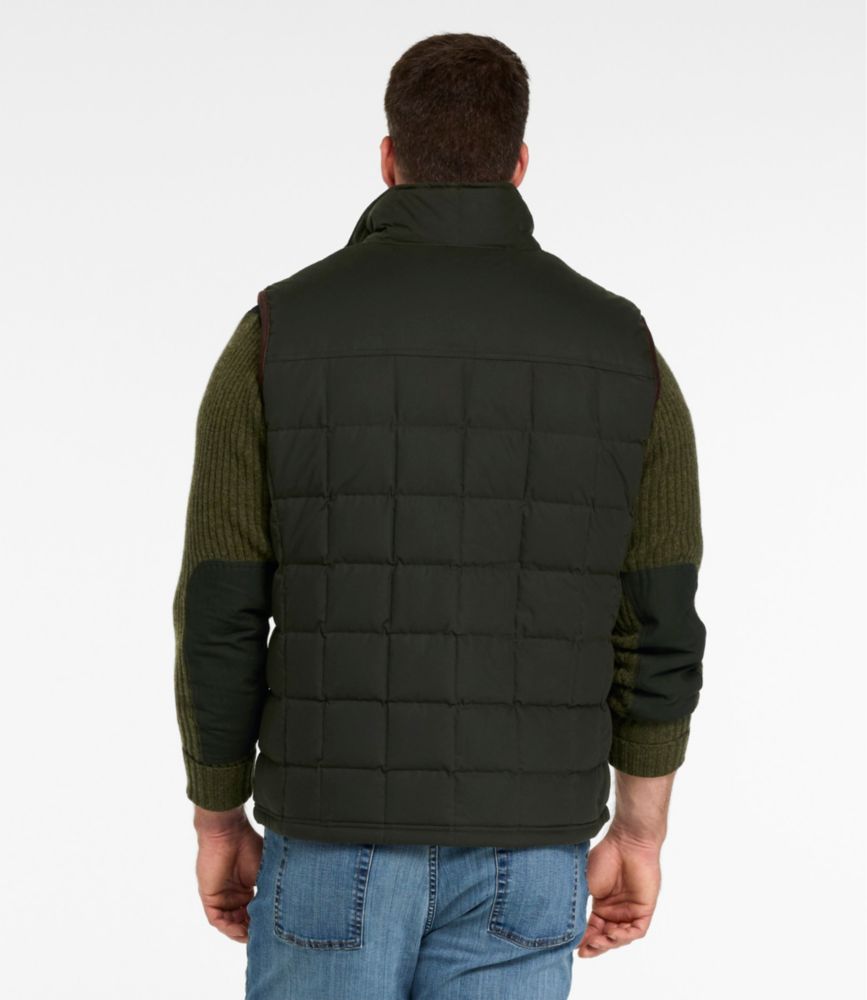 Men's L.L.Bean Upcountry Waxed Cotton Down Vest - US 6029