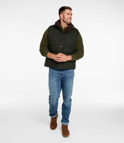 Men's L.L.Bean Upcountry Waxed Cotton Down Vest - US 6029