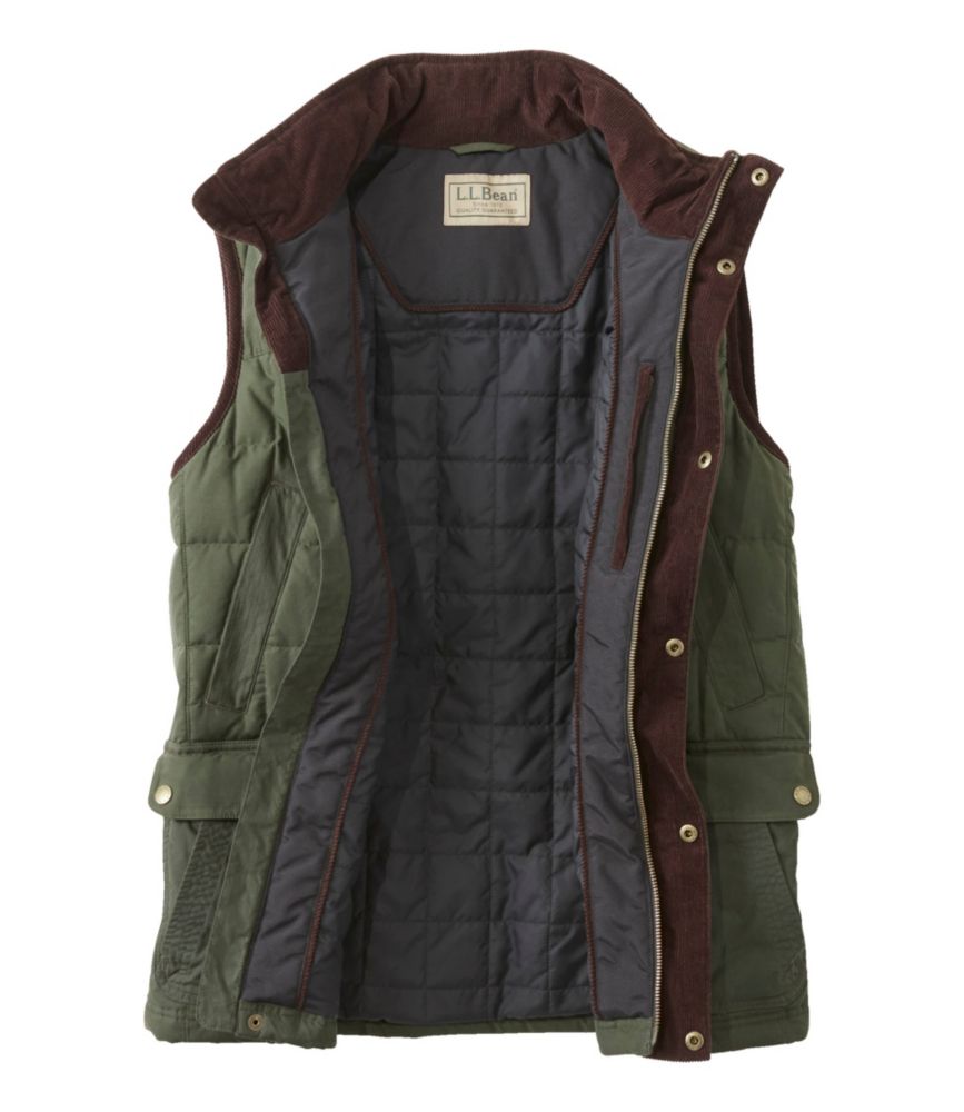 Men's L.L.Bean Upcountry Waxed Cotton Down Vest - US 6029