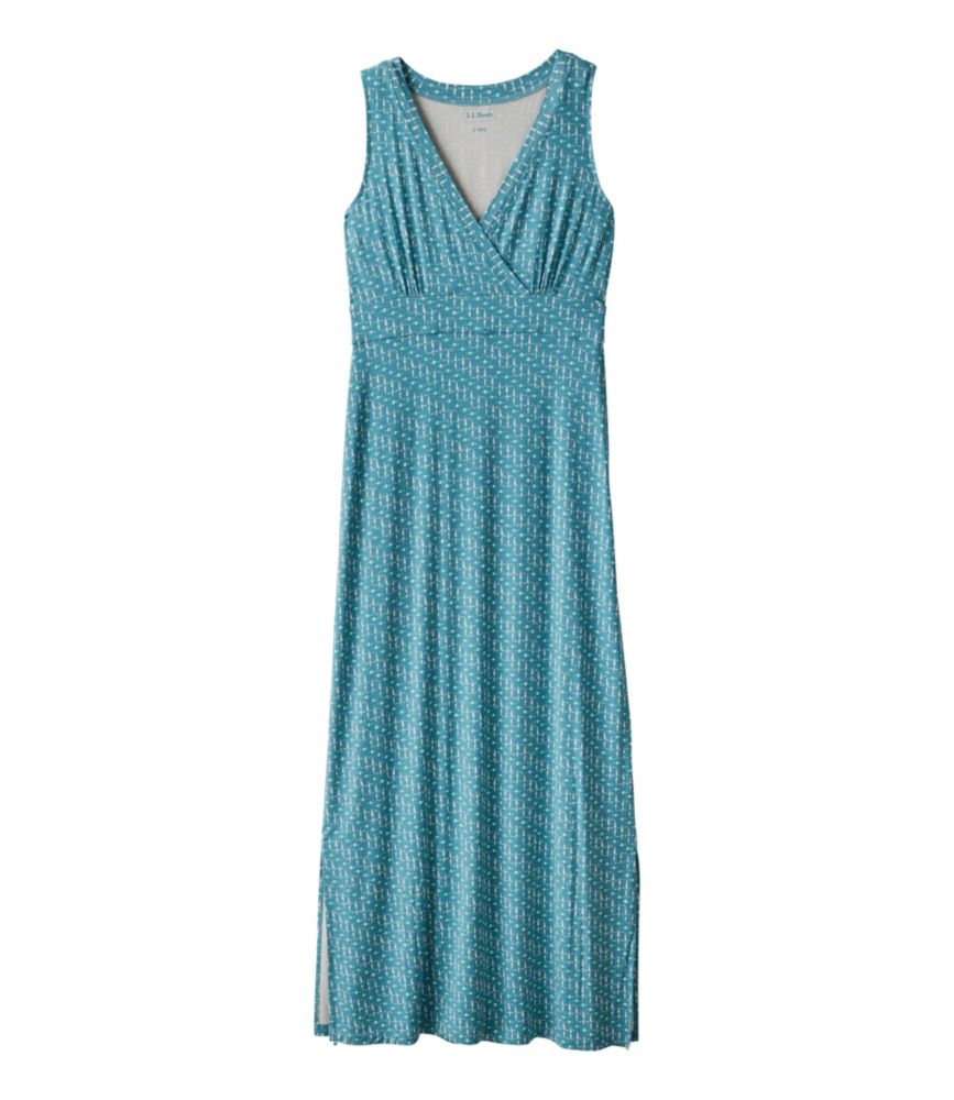 Women's Summer Knit Maxi Dress, Print - US 5610