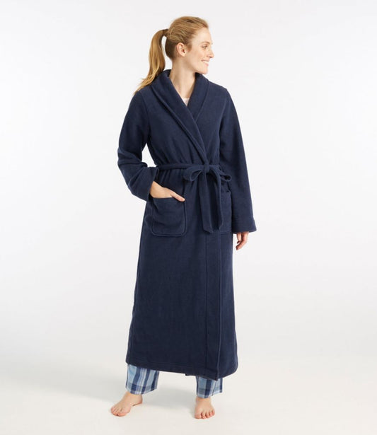 Women's Winter Fleece Robe, Wrap-Front - US 1828