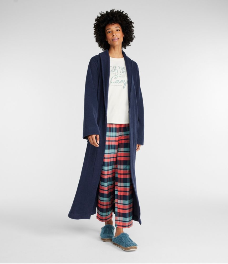Women's Winter Fleece Robe, Wrap-Front - US 1828