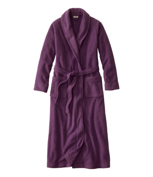 Women's Winter Fleece Robe, Wrap-Front - US 3625