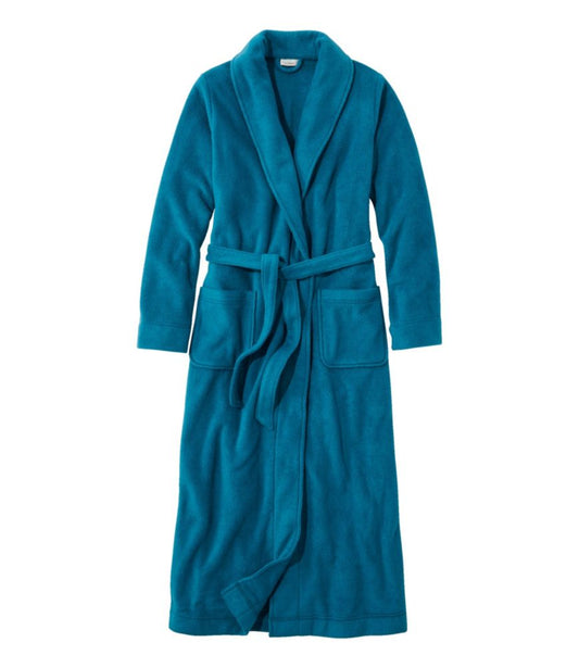 Women's Winter Fleece Robe, Wrap-Front - US 7826