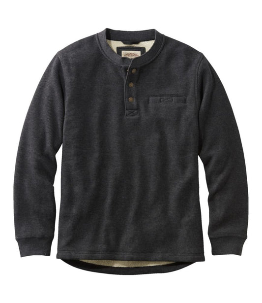 Men's Katahdin Iron Works® Bonded Waffle Fleece Henley - US 3184