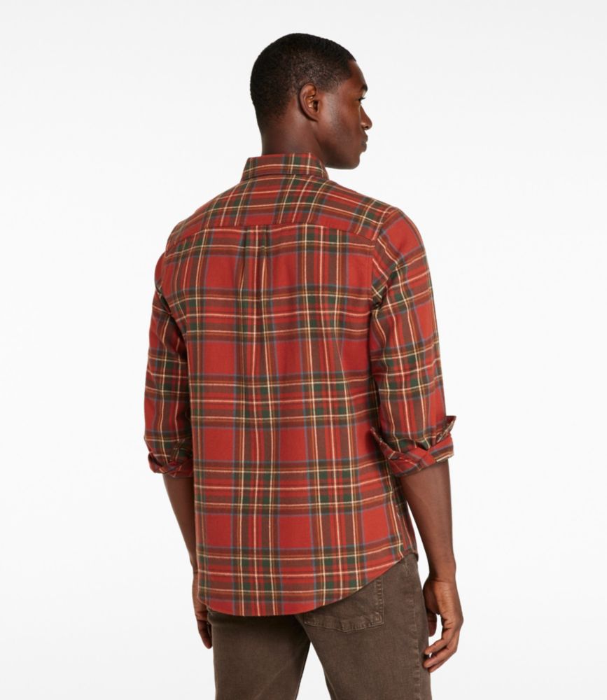 Men's Scotch Plaid Flannel Shirt, Slightly Fitted - US 1610