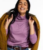 Women's Pima Cotton Turtleneck, Long-Sleeve - US 1677