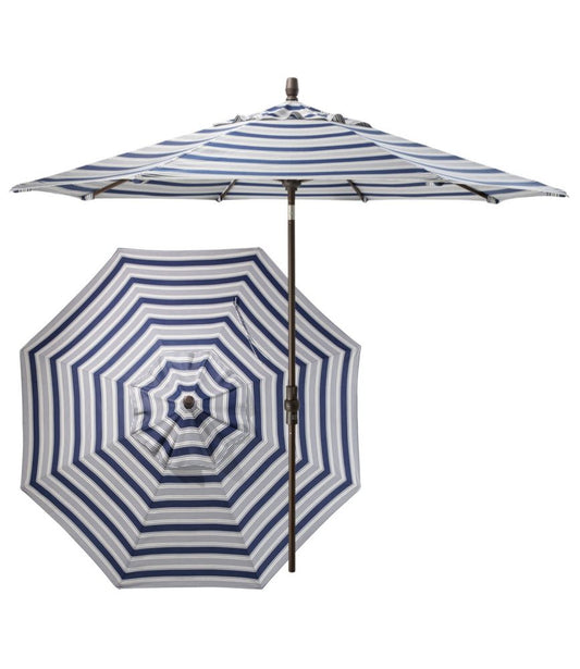 Sunbrella Market Umbrella, Aluminum Stripe - US 5002