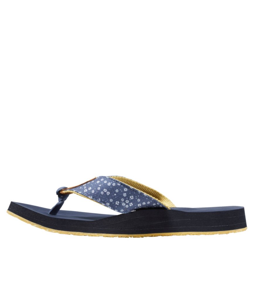 Women's Maine Isle Flip-Flops, Woven Print - US 5313