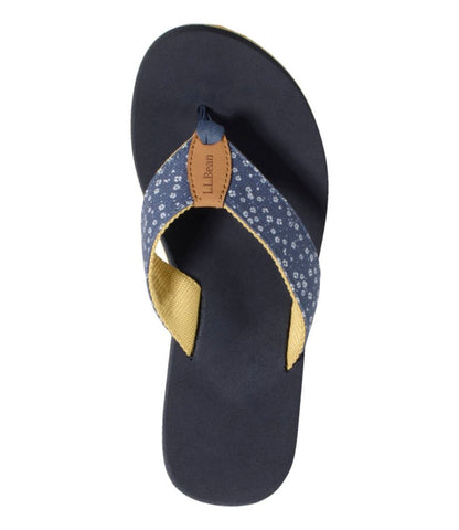 Women's Maine Isle Flip-Flops, Woven Print - US 5313