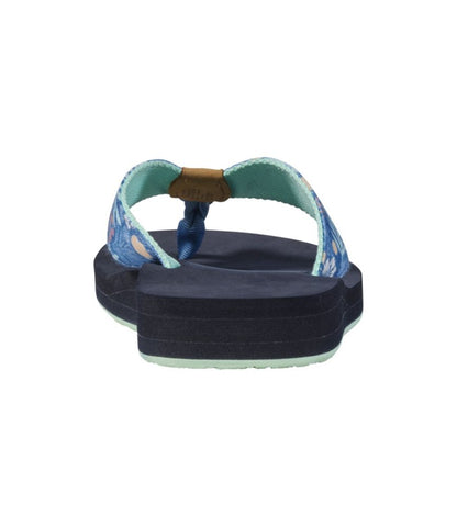 Women's Maine Isle Flip-Flops, Woven Print - US 9319