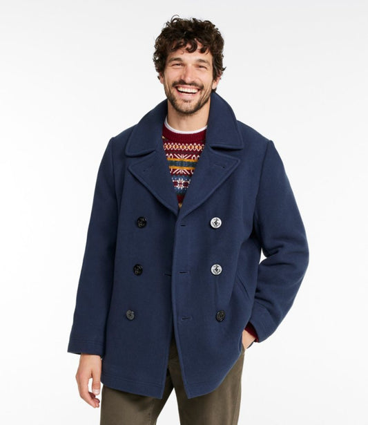 Men's L.L.Bean Wool Peacoat - US 3465